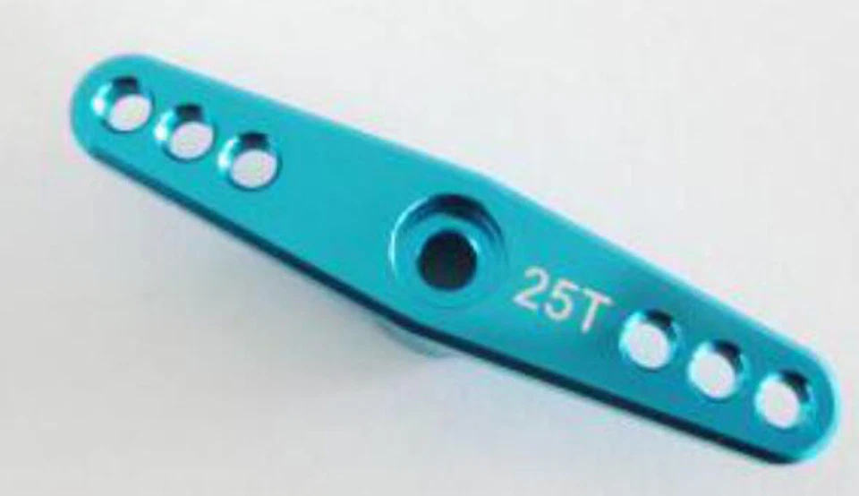 25T Aluminum Alloy Steering Servo Horn Arm for RC 1:8 1:10 Car HSP HPI Axial  - Image 3 of 4