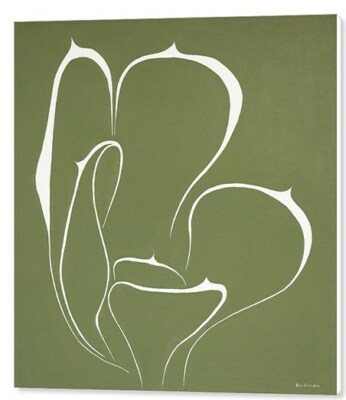 Succulent In Green, by Ben Gertsberg, 36''x36'', Print on Canvas