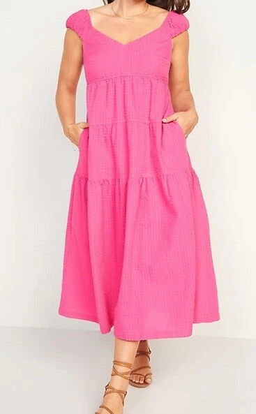 old navy pink dress