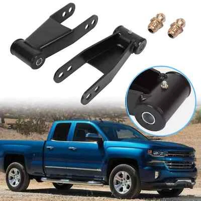 2" Rear Drop Shackles Lowering Kit For 88-2018 Chevy Silverado GMC Sierra 1500 - Image 1 of 4