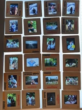 24 Vintage 199os slides various people nature landscapes