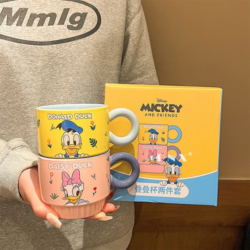 4 Pcs Disney Mickey Mug 330ml Ceramic Coffee Cup Minnie Teacup Daisy Cartoon Mug - Picture 6 of 13