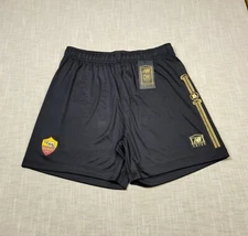 AS Roma x Aries New Balance Goalkeeper Shorts Medium Large Men Black Gold Soccer