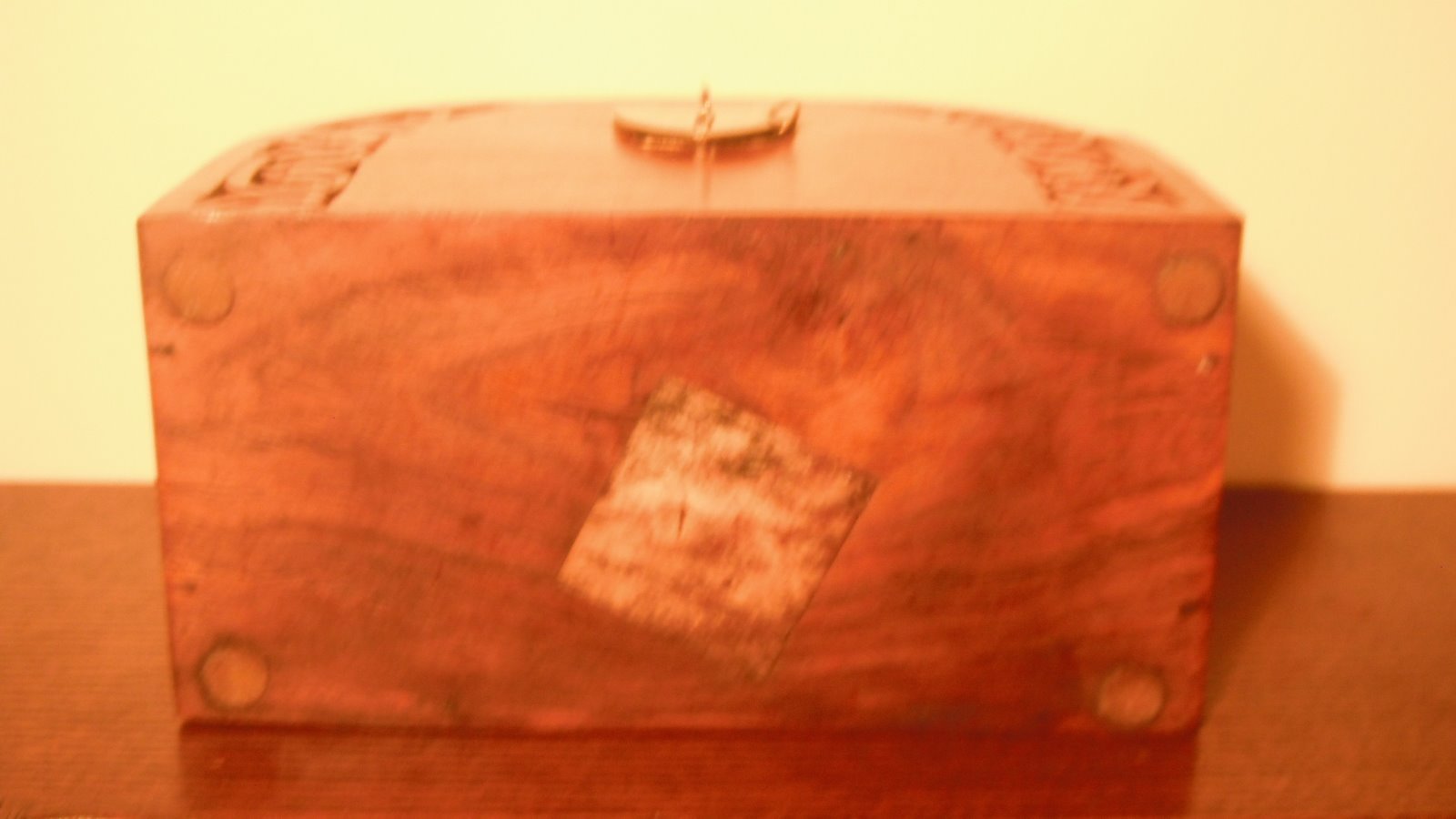 Round Topped Solid Wood Chest eBay