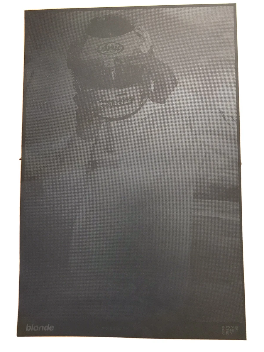 Frank Ocean Blond Black Friday Helmet Poster- LIMITED