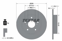 Bremsscheibe Suzuki T. Swift 1.6 12- Sport