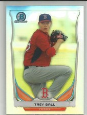 Trey Ball Boston Red Sox 2014 Bowman Draft Top Prospect Refractor
