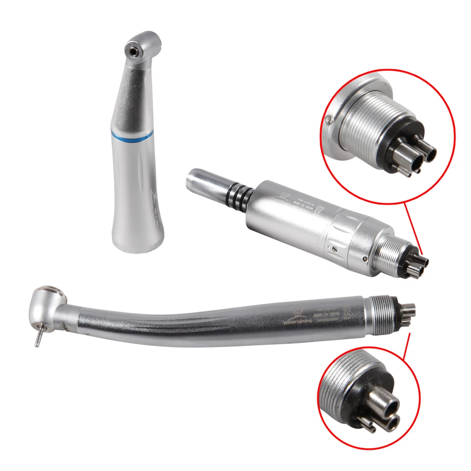 SKYSEA Dental Low Speed E-generator LED 4H High Speed Handpiece Inner Water Spray UK