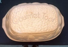 Gourmet-Topf #212 US Made 1977 Terra Cotta Large Baking  Roaster