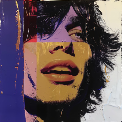 Mick Jagger Warhol Style 24x24 Giclée Art Print Ltd 1/25 Signed COA Rombley V75