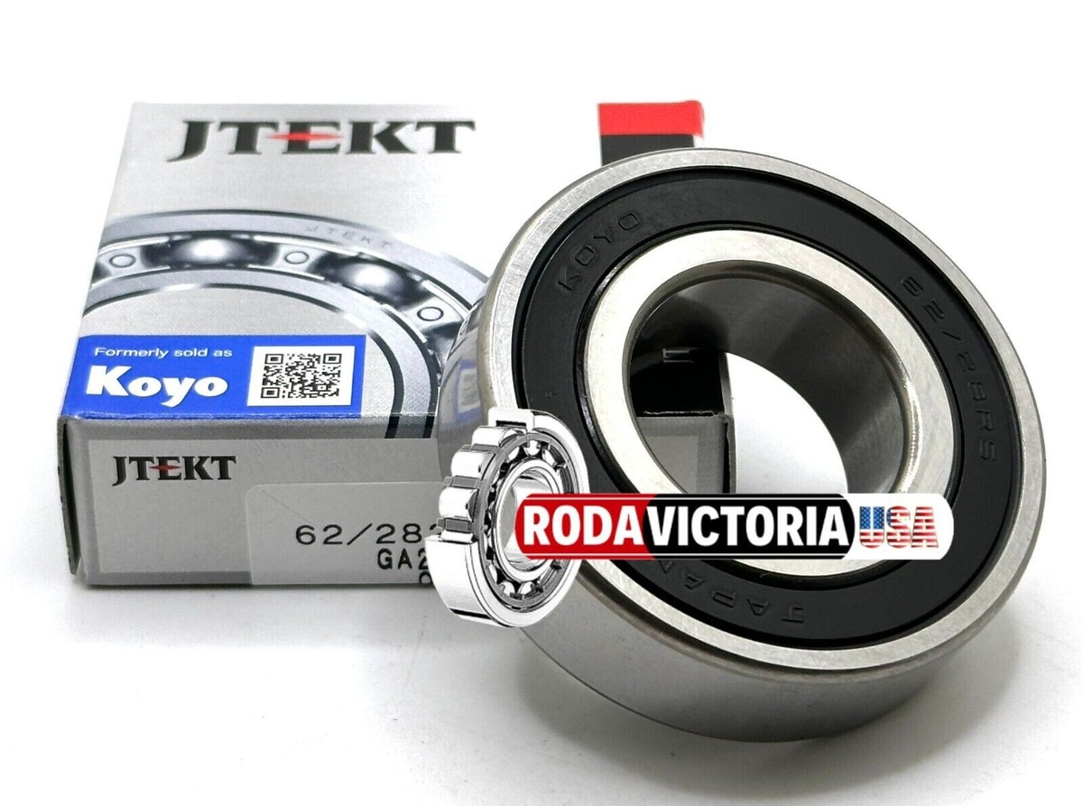 KOYO 62/28 2RS Deep Groove Ball Bearing, Rubber Sealed 28x58x16 mm