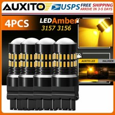 Auxito 2x 3156 3157 Amber Yellow Led Turn Signal Parking Light Bulb Error Free