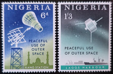 NIGÉRIA N°139/140 EXPLORATION de L'ESPACE NEUF ** LUXE MNH
