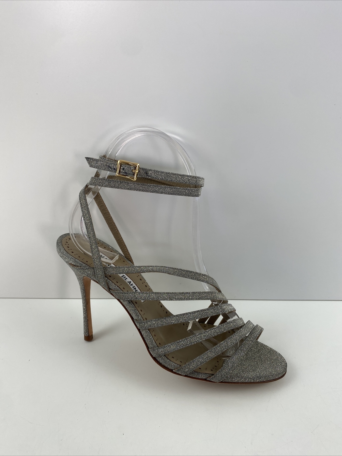 shoes, grey heels, grey heels, strappy heels, open toes - Wheretoget
