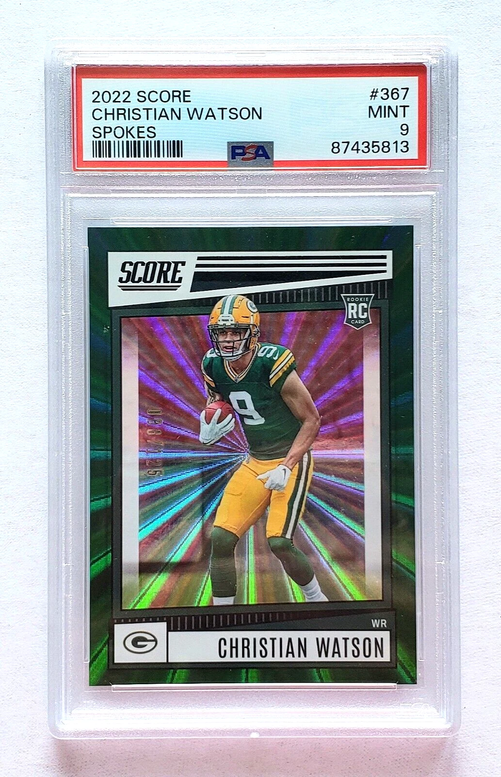 Christian Watson Panini Score #367 Spokes