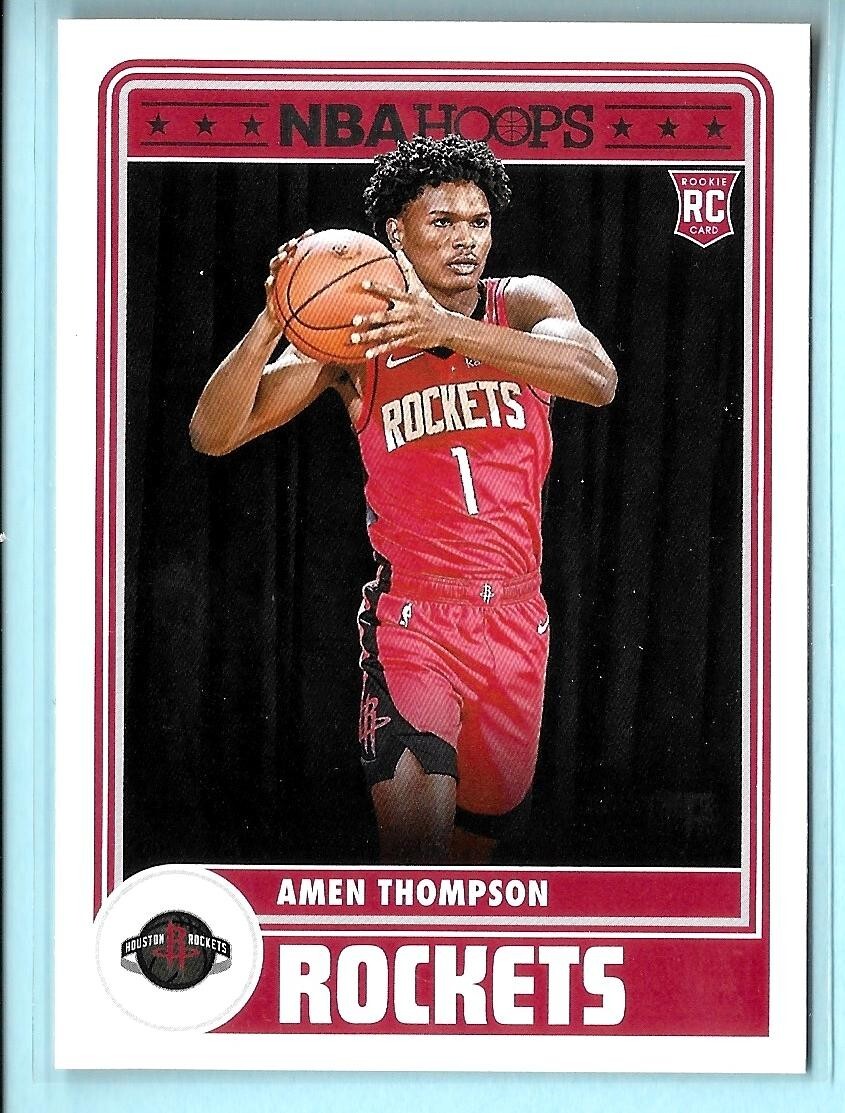 Amen Thompson 2023-24 NBA Hoops Tribute Rookie RC #300 Houston Rockets