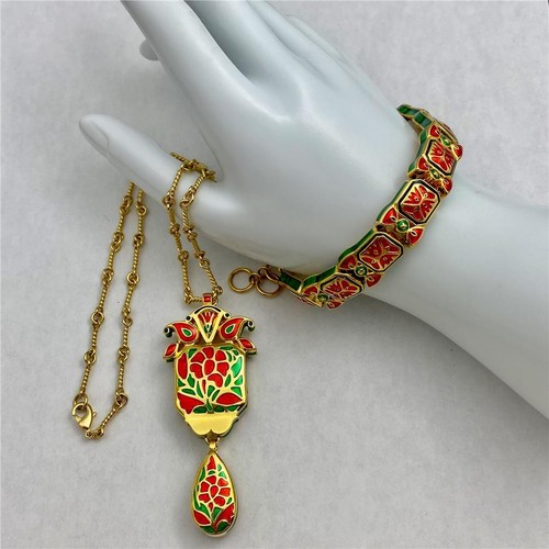 Princess Amanda Reversible Necklace Bracelet Set - 第 1/11 張圖片