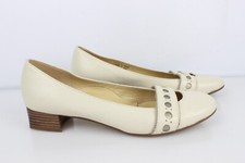 Brunate Ballerine Confort Piccoli Tacchi Pelle Écru T 39 Eccellenti Condizioni