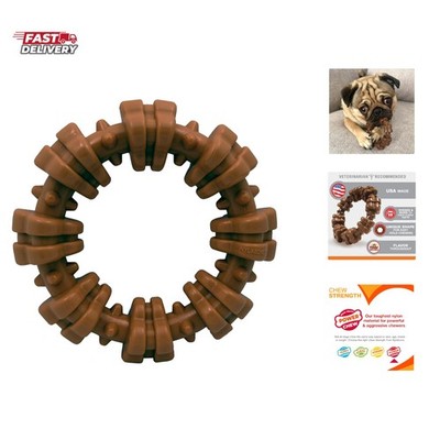 Textured Ring Power Chew Toy for Small Dogs, Tough Dog Toys Durable Design fo...
