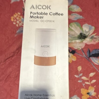 AICOK GC-CP001K Pod Coffee Machine Portable Maker White Gold