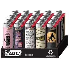 BIC Special Edition Spooky Series Pocket Lighters, 50-Count Tray of Lighters