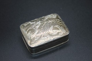# Heavy Vintage C1996 Solid Silver Patterned Pill Box 26.4g