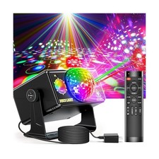 Party Lights, DJ Disco Light Disco Ball Light Sound Activated Strobe Stage Li...