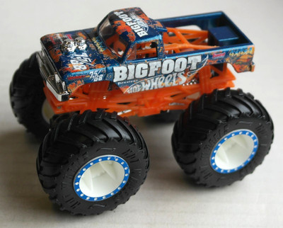 Hot Wheels Monster Trucks Bigfoot Pickup Truck blaumetallic/orange HW Mattel Car