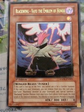 Yugioh Blackwing - Vayu the Emblem of Honor 1st Ed Ultimate Rare Ink error 1of1