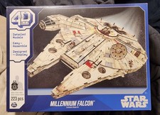 4D Build, Star Wars Millennium Falcon 3D Model Kit 223 Pcs  Brand New In Box