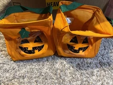 Halloween Pumpkin Thirty One Gifts Mini Tote Bag