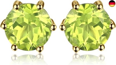JewelryPalace Rund Echt Edelstein Amethyst Citrin Granat Peridot Topaz