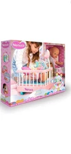 Nenuco Good Sleep Cradle with Baby Doll, Crib, and Accessories, 14" Doll