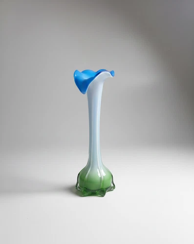 Vintage Mid-Century Murano Style Art Glass Vase - Jack in the Pulpit