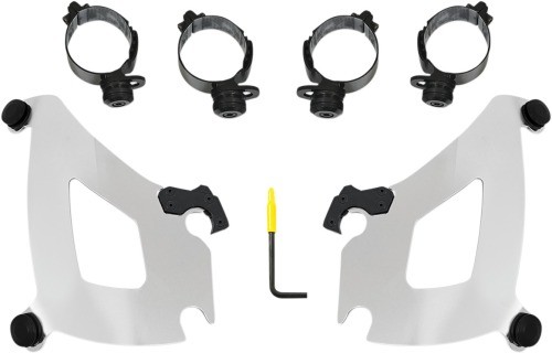 Memphis Shades Trigger-Lock Mount Kit for Bullet Fairing - Polished MEK2045 - Picture 2 of 4