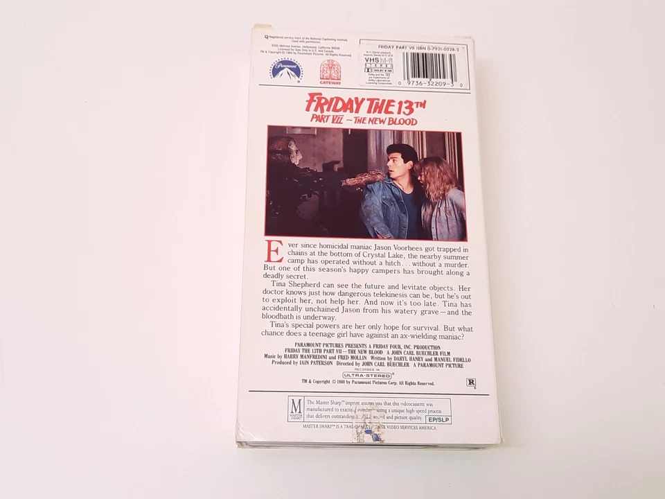 Friday The 13th Part 7 VII The New Blood 1988 Uncut VHS USA NTSC Paramount Video - Bild 2 von 4