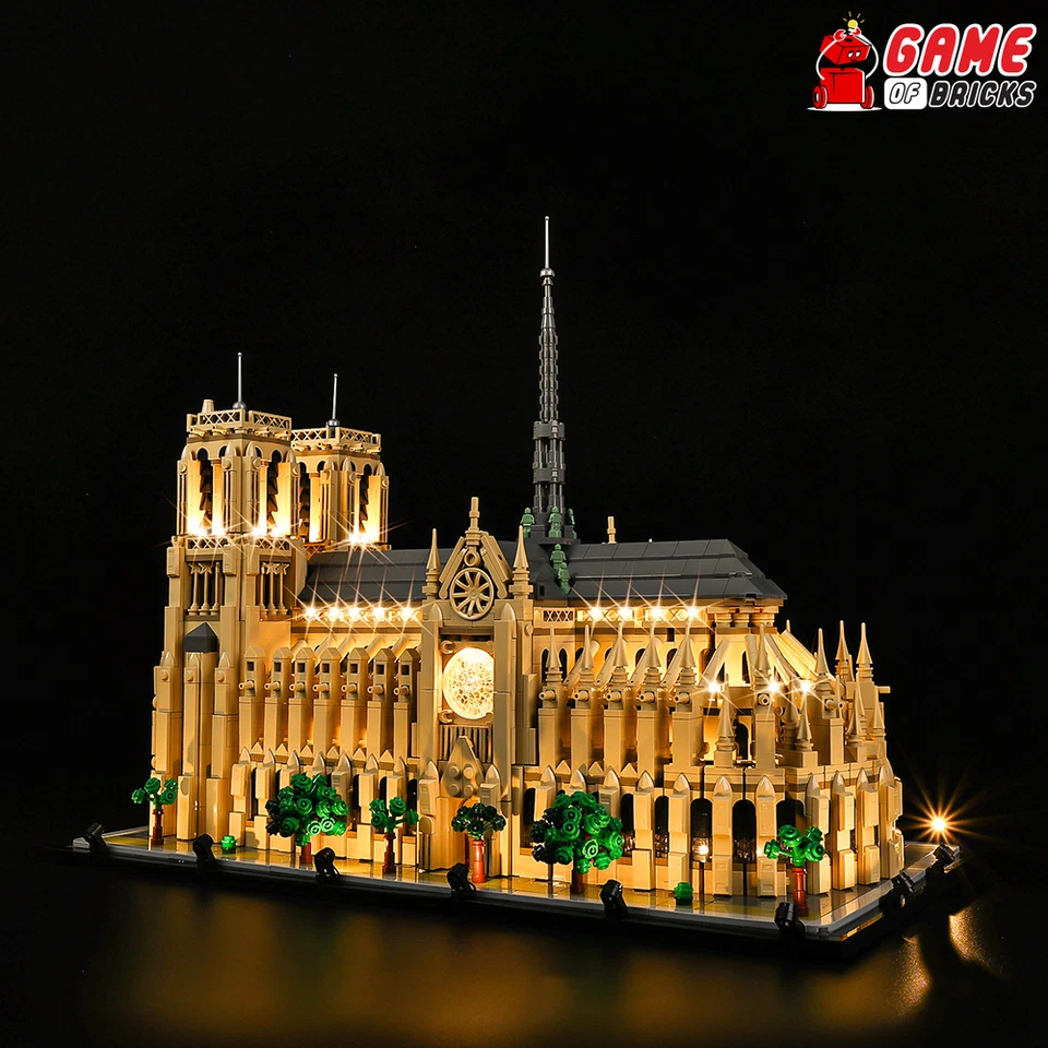 Kit de luces para Notre-Dame de Paris 21061 - Juego de ladrillos Foto 4 de 4
