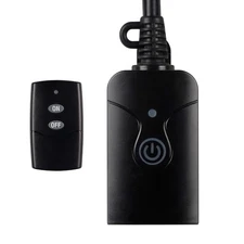 Outdoor Indoor Wireless Remote Control 3-Prong Outlet Weatherproof Heavy Duty...