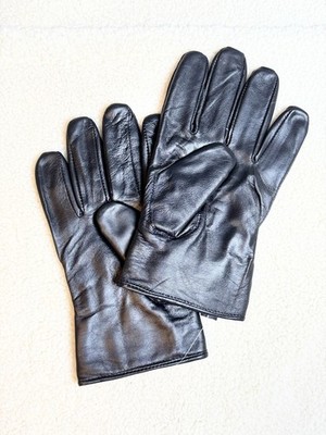 Premium Genuine Leather Winter Gloves Black Soft Lined Men s Size Extra Large