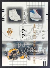 2001-02 Upper Deck Mask Collection Jersey and Patch #JP-RB Ray Bourque /100