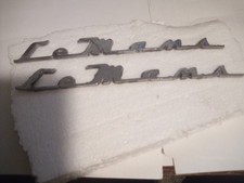 Quarter Panel Emblem Set / Rear 1/4 Script Badge Trim USA Made pontiac lemans