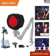Microphone Windscreen Pop Filter, Recording Shield,Isolation shield Sound-Abs...