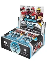 2025 Bowman Chrome U Football Jumbo Hobby Box (&)