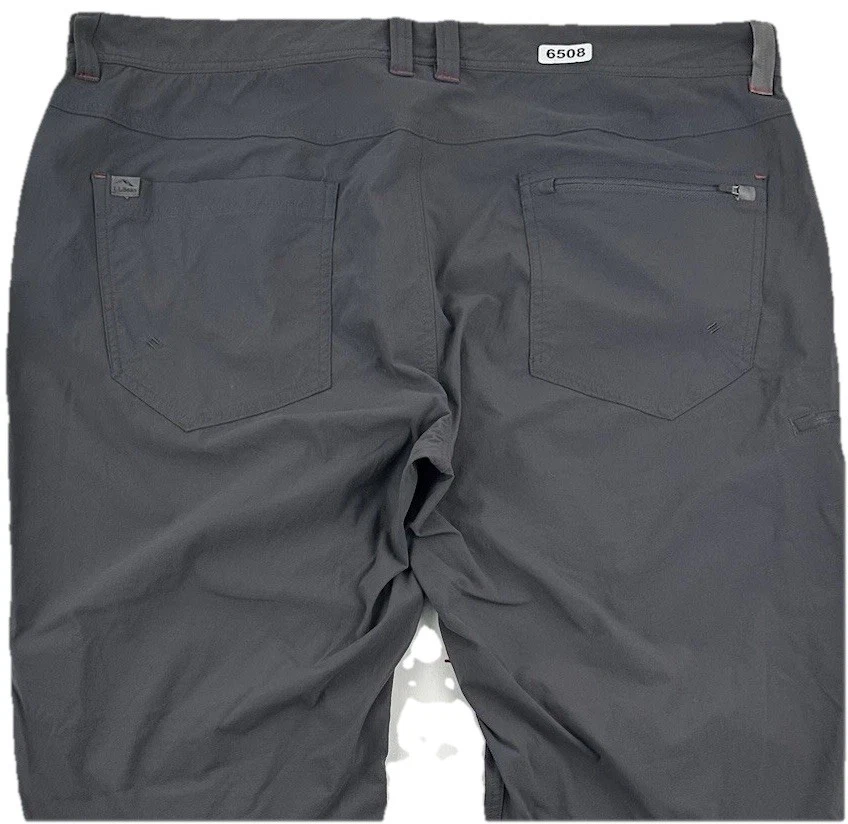 LL Bean Mens Cresta Cargo Pants Sz 40x32 Gray Performance Hiking Tech Nylon