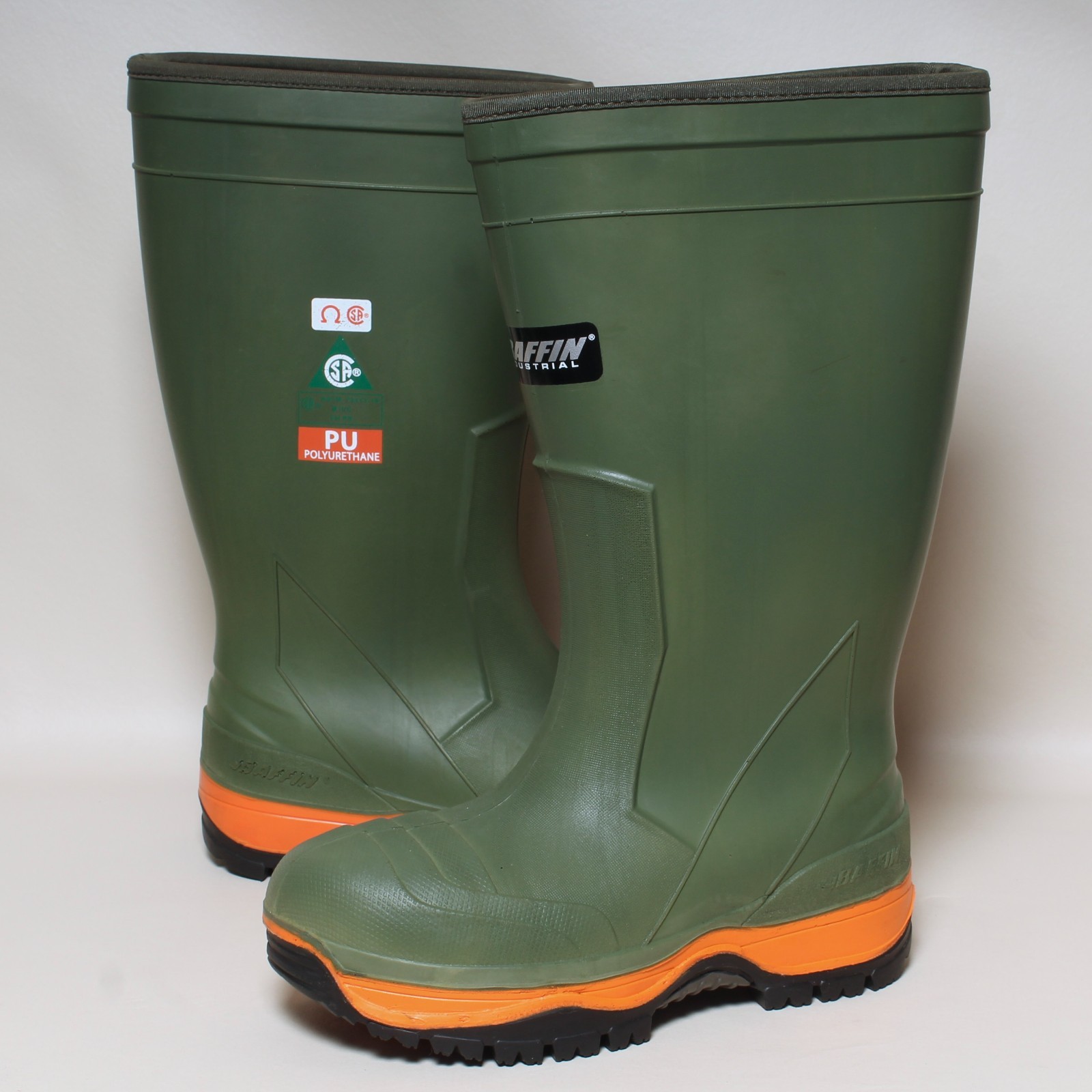 Botas de trabajo Baffin Icebear para hombre talla 9 punta de seguridad antideslizantes de goma verde