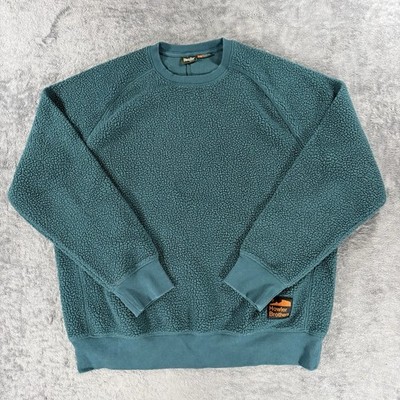 Howler Brothers Eleos High Pile Fleece Crewneck Sweatshirt Large Bluewing XL