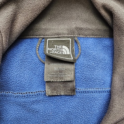 The North Face Apex Softshell Windwall Jacket Blue Full Zip XL (*sleeve wear) - Picture 4 of 6