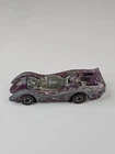 Hot Wheels Redline 1970 Jet Threat Purple Yellow Flames Diecast Mattel Hong Kong