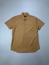 Prada Dress Shirt Men's Orange Fit 41/16 Made In Italy