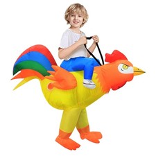 Stegosaurus Inflatable Chicken Costume Kids Halloween Blow Up Kids, White